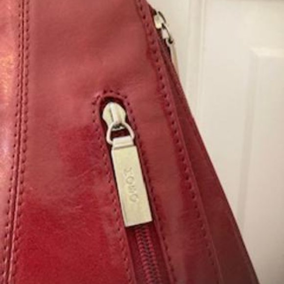 HOBO Red Leather convertible backpack - Picture 2 of 7